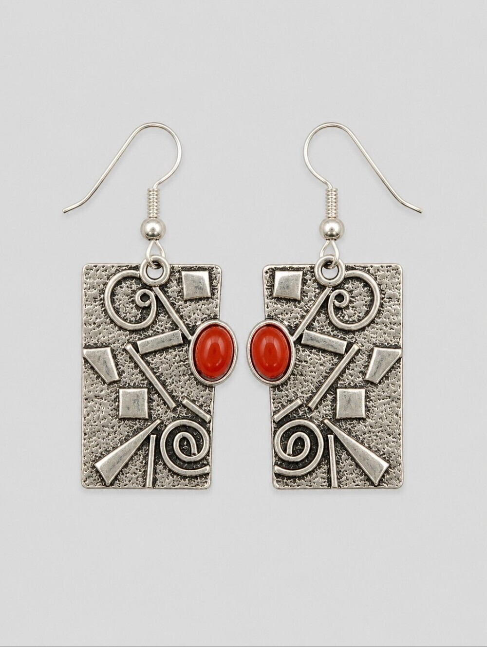 3/$30 Artsy Abstract Rectangle Punk Industrial Dangle Earrings